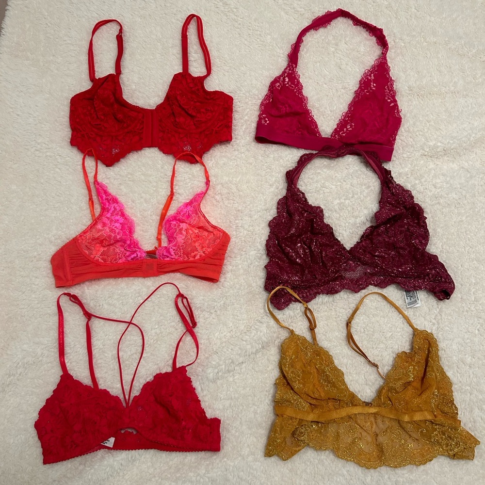 Bralette Pack - Free People, Urban Outfitters, F21